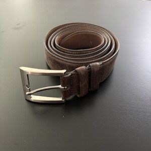 Allen Edmonds Soft Leather Belt Men's Dress Belt Cocoa Brown Size 50 (56" Total)